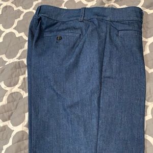 Denim dress pants